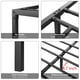 thumbnail image 4 of 8-pulgada tamaño individual metal platform marco de cama con almacenamiento steel slat support no necesita colchón base easy to assemble negra, 4 of 7
