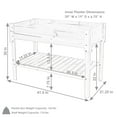 thumbnail image 5 of Sunnydaze 41.5" x 21.25" x 21.25" Stained Wooden Outdoor Raised Garden Bed with Shelf, 5 of 10