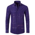 thumbnail image 1 of Blusa y camisa de manga larga con cuello vuelto para hombre, estilo casual, a la moda, de un solo color, con botones y cuello vuelto, para negocios, para hombre, 1 of 2