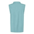 thumbnail image 5 of Women's Sleeveless Golf Polo Shirts Trendy Solid Lapel Collared V Neck Tennis Tank Tops Summer Lightweight Casual Workout Tees, 5 of 5
