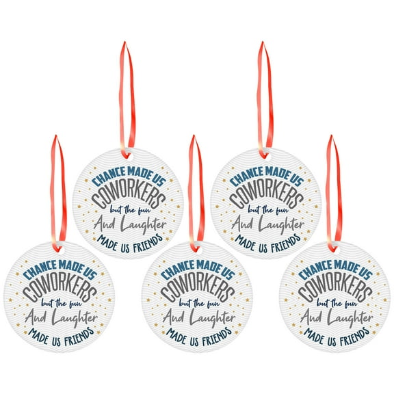 Todaioua Coworker Gifts Christmas Ornament - Gift for Work Besties, Team Members, Colleagues, Friends, Men, Women - A Job Made Us Coworkers - Decoration for Office Xmas Tree