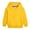 Yellow, variant on Girls Hoodies Pullover Long Sleeve Hooded Active Sweatshirts Solid Basic Hoodie Top with Pocket for 2-12Years