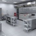 thumbnail image 5 of AmGood 24 in. x 18 in. Stainless Steel Table with Two Undershelves | Metal Utility Kitchen Prep Work Table | NSF, 5 of 9
