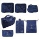 thumbnail image 1 of Juego de Bolsas de Ropa de 7 Piezas, Organizador de Maletas Multifuncional Cuadrado, Organizador de Maletas, Organizador de Maletas, Viaje de Vacaciones, Cuadrado, Azul Marino, 1 of 5