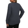 thumbnail image 2 of a.Jesdani Plus size Sweatshirts for Women Crewneck Casual Lace Patchwork Pullover Sweater 2xl, 2 of 6