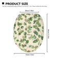 thumbnail image 6 of SEANATIVE Green Leaves Elongated Toilet Seat Cover Washable Oval Toilet Lid Covers for Bathroom Toilet Dust Cover with Elastic Band Home Accessories, 6 of 6