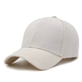 thumbnail image 2 of Sewkxo Adult Plain Baseball Cap Hat Classic Adjustable Size for All Seasons,Beige One Size, 2 of 7