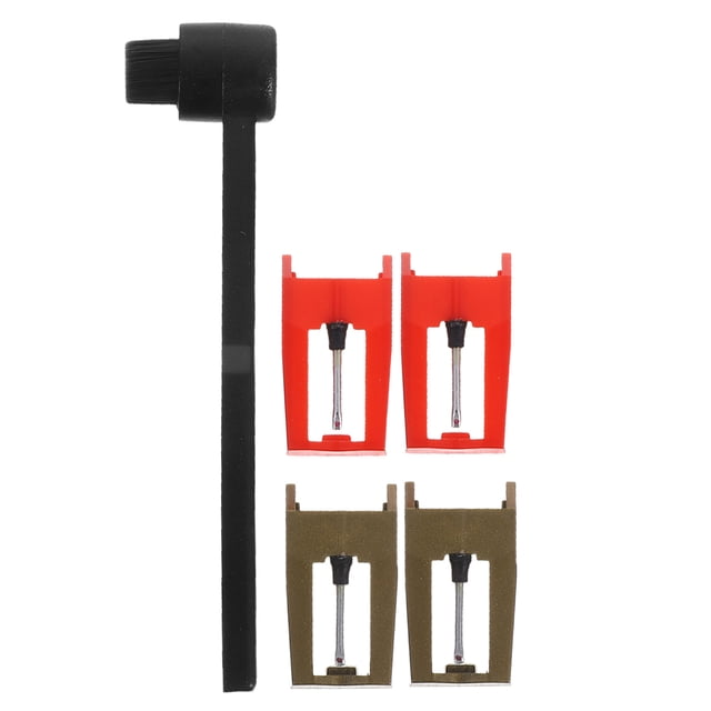TABLZONE 1Set Turntable Record Player Needle Replacement with Cleaning Brush for Vinyl Player Accessories
