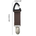 thumbnail image 5 of 2Pcs Adults Luggage Handbag Travel Small Portable Hat Clip Beach Accessories Fabric Clips KHAKI, 5 of 6