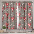 thumbnail image 2 of Ambesonne Hot Air Balloon Valance & Curtain, Birds Gifts Stars, 55"x45", Warm Taupe Dark Coral, 2 of 7