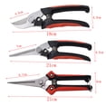 thumbnail image 3 of 3 PCS Pruning Shears for Gardening Tree Trimming Hand Pruner Manual Garden Secateurs Branch Cutter Stainless Steel, 3 of 8