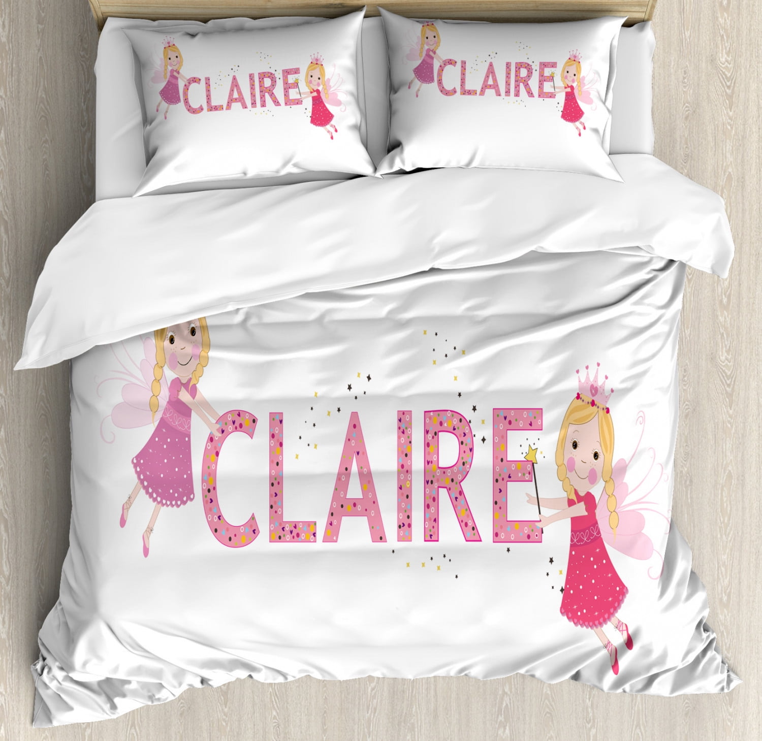 Fairy Pattern Print Duvet Cover Bedding Set