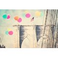 thumbnail image 2 of Davis Ashley 18x13 White Modern Wood Framed Museum Art Print Titled - Bright balloons on bridge, 2 of 4