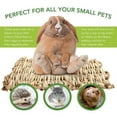 thumbnail image 4 of EIMELI 3Pcs Grass Mat Woven Bed Mat for Small Animal Bunny Bedding Nest Chew Toy Bed Play Toy for Guinea Pig Parrot Rabbit Bunny Hamster Rat, 4 of 5