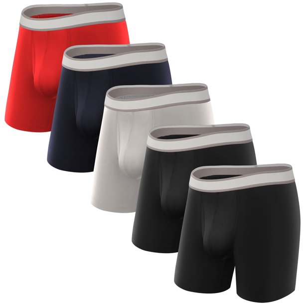 Natural Feelings Men's Quick Dry Sport Boxer Briefs Cool Underwear, 5