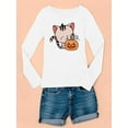 thumbnail image 3 of Cute Kittyboo Jack-O-Lantern Long Sleeve Toddler -Image by Shutterstock,  3 Toddler, 3 of 4