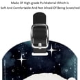 thumbnail image 4 of Square 2Pack PU Leather Galaxy Polar Bear Cruise Luggage Tag with Privacy Cover and Name ID Tag for Travel Handbags Backpacks Luggage Tags, 4 of 6