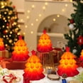 thumbnail image 2 of Giftesty 3x2.36" 3-Dimensional Luminous Christmas Tree Night Light Ornament for Home Decor & Desktop Tabletop Decoration, 2 of 9