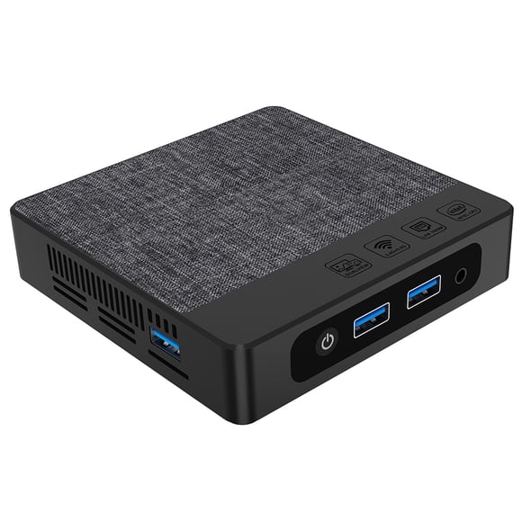 Riwcyla Mini PC Windows 11 Mini Desktop Computer with Gemini Lake N4020C Processor 6G LPDDR4 64G EMMC Support Dual Screen 4K Resolution Wifi BT for Business Home Office Family