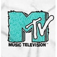 thumbnail image 2 of Cool Retro MTV Fluffy Fur Logo Romper Boys or Girls Infant Baby Brisco Brands NB, 2 of 6