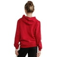 thumbnail image 2 of YONGHS Kids Boys Girls Long Sleeve Hoodie Drawstring Sweatshirt Top with Pocket Activewear Red 11-12, 2 of 7