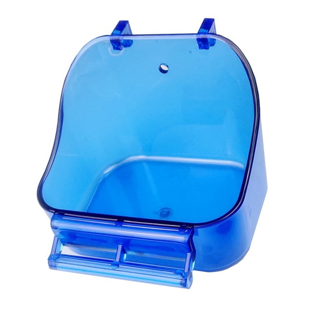 TABLETREANDS 1Ud Alimentador Y Bañera Para Mascotas Pequeñas En Plástico Azul Fácil De Instalar