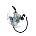 thumbnail image 4 of Muyoka Carburador de carburador PZ de 0.866 in, duradero, profesional, premium, con palanca de estrangulación manual, compatible con 125 cc PIT PRO Quad Dirt Bike ATV Buggy, la mayoría de motocicletas Muyoka Hogar, 4 of 7
