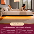 thumbnail image 4 of Base Cama King Flotante Reforzada 1000kg Led 202x192x20cm Houzer, 4 of 11