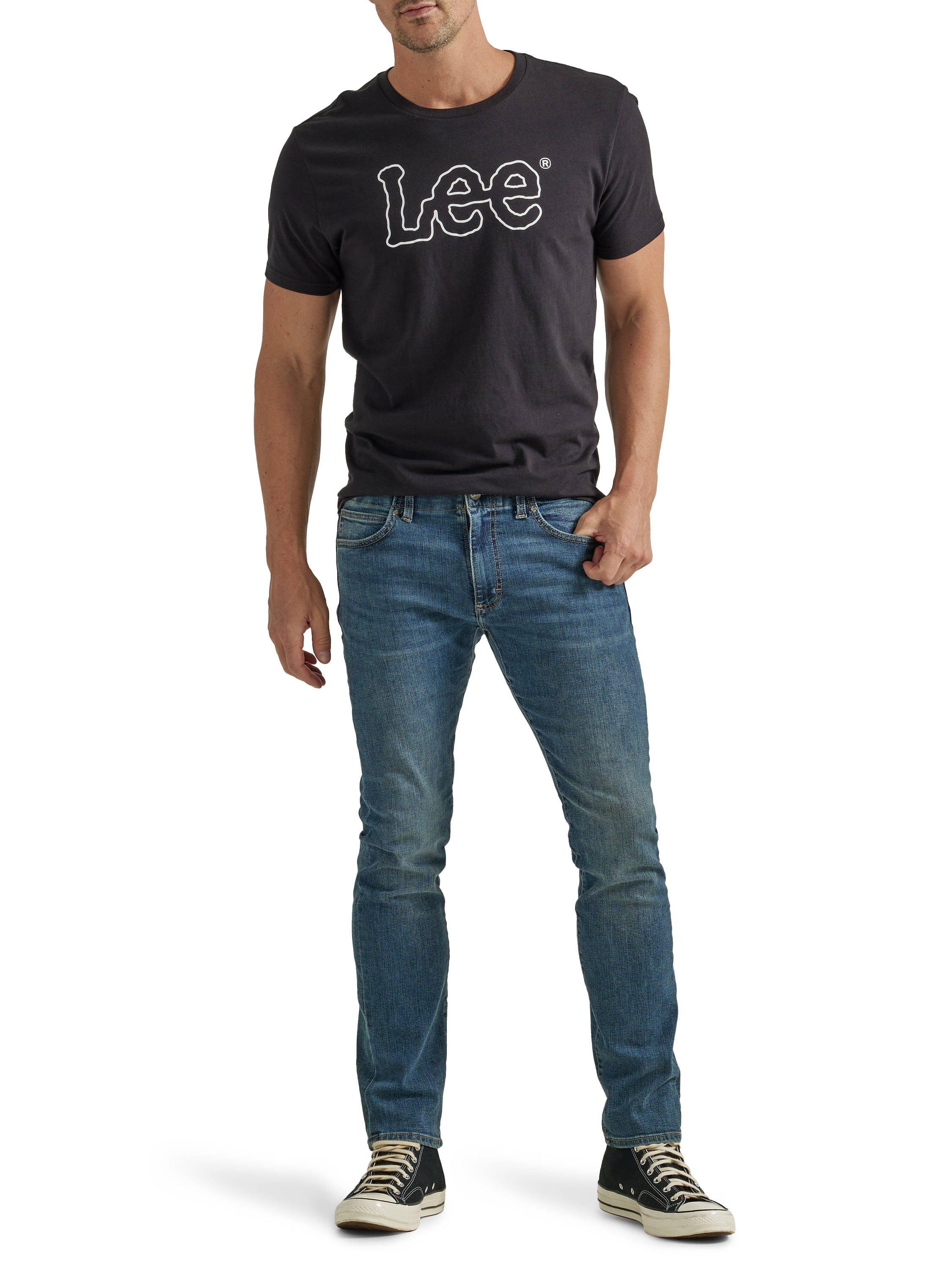 Lee Men's Extreme Motion Slim Straight Leg Jeans In Cortez