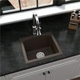 thumbnail image 4 of Karran QX-680 Drop-in or Undermount Quartz Composite 18 in. Single Bowl Kitchen Sink in White, 4 of 5