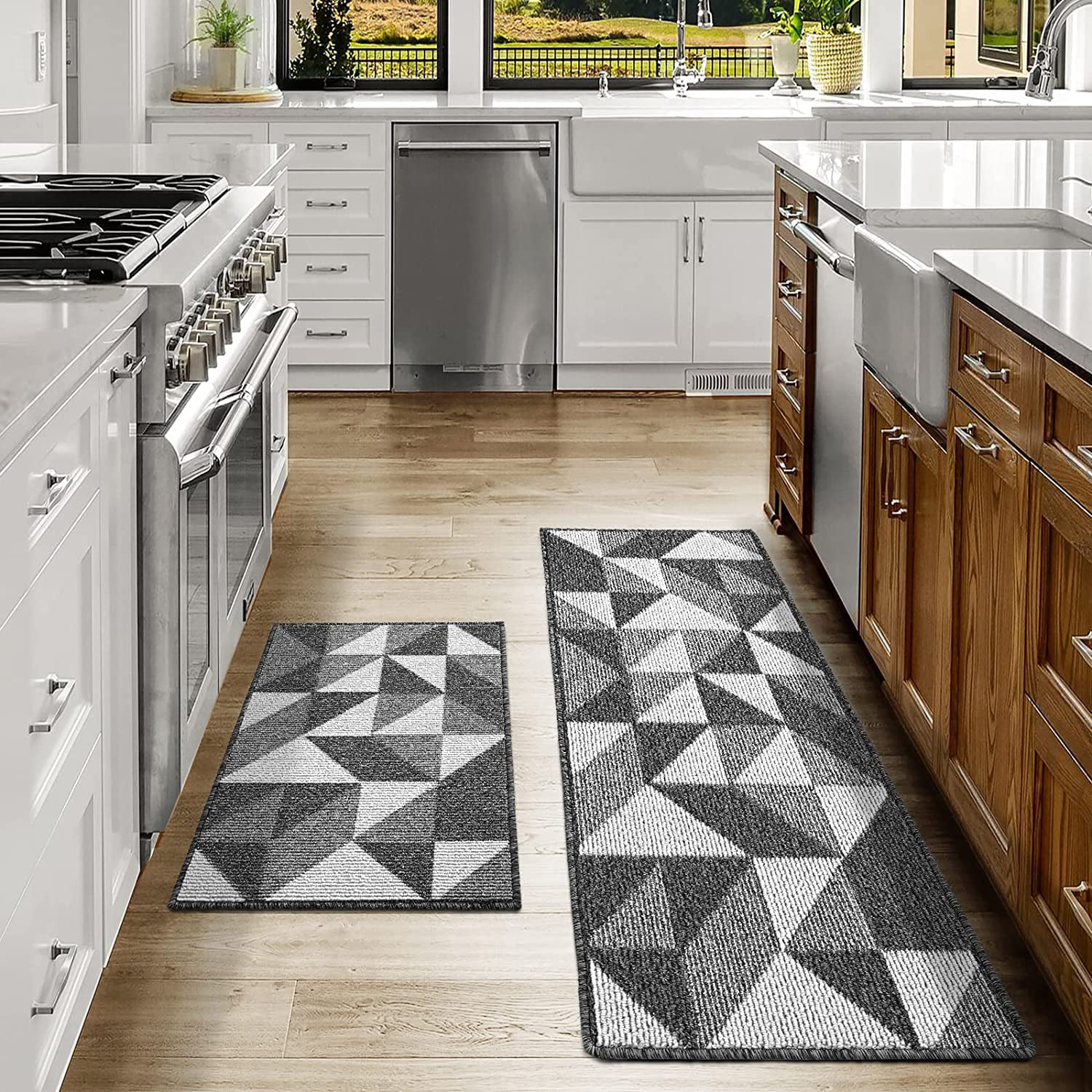 Kitchen Rugs and Mats Non-Slip Absorbent Mats for Kitchen Floor 
