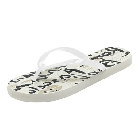 

Cathalem Women Clip Toe Sandals Jelly Beach Flip Flops Female Students Korean Fashion Wear Summer Flat Sandals White 42