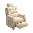 thumbnail image 2 of Silla Para Videojuegos, Sofá Ergonómico, Silla Reclinable Para Sala De Estar, Adultos, Hogar, Reposacabezas Blanco Pie de reposacabezas blanco, 2 of 10