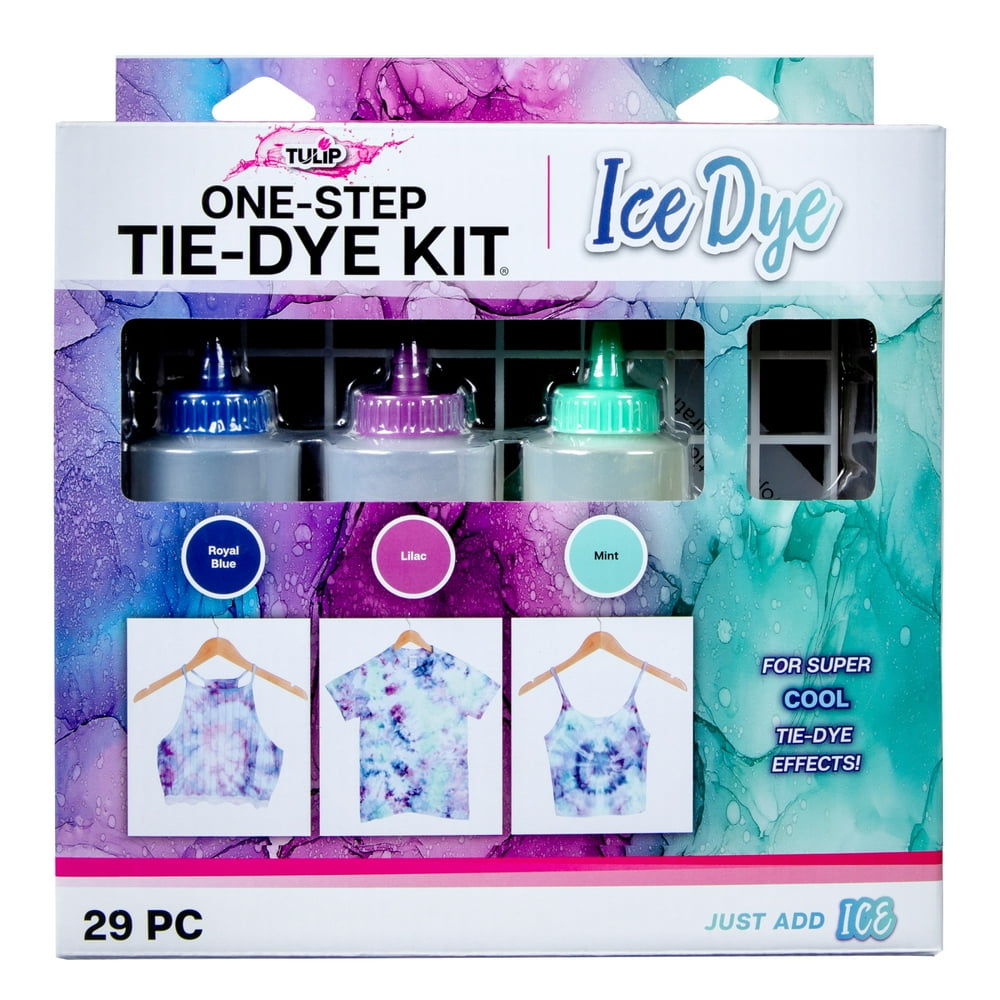 Tulip OneStep TieDye Kit Ice Dye, 3 Vibrant Colors