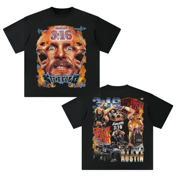 Stone Cold Steve Austin 3:16 Wwe Graphic T-Shirt, Vintage Wrestling Fan