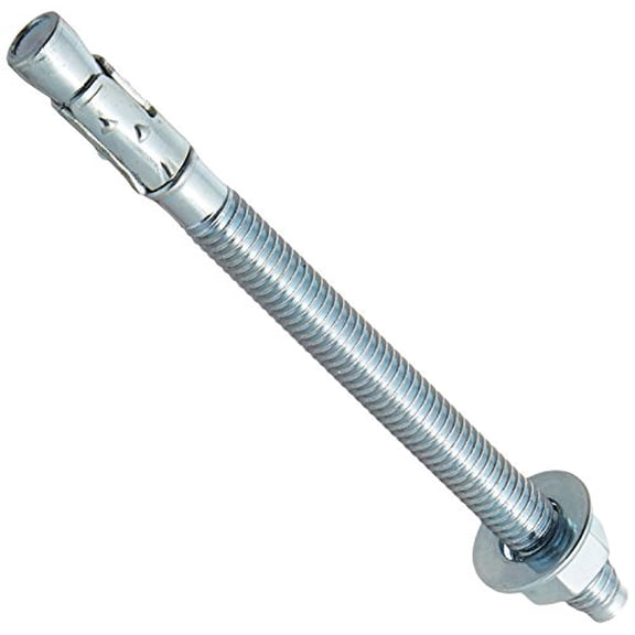 ITW Brands Red Head Wedge Anchor - Concrete, Iron, Nut and Washer - 1 Pack, 3/8 in x 5 in