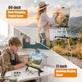 thumbnail image 2 of MXG Portable Display Painting Easel Stand,17-61 Inch Height Adjustable Aluminum Art Easel with Bag for Tabletop & Floor Drawing or Displaying,Silvery, 2 of 9
