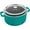 Turquoise, variant on Staub Cast Iron 4-qt Round Cocotte with Glass Lid - Cherry