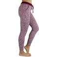 thumbnail image 3 of ToBeInStyle Women's Heathered French Terry Jogger Pants, 3 of 4
