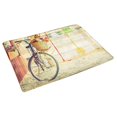 thumbnail image 2 of MKHERT Vintage Bicycle with Flower On Basket Doormat Rug Home Decor Floor Mat Bath Mat 30x18 inch, 2 of 3