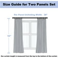 thumbnail image 4 of Erosebridal Abstract Ombre Curtains for Living Room, Geometric Stripe 30%-50% Blackout Curtains Set of 2 (42x90), Mid Century Decor, 4 of 5