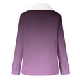 thumbnail image 5 of Nnhblu Winter Fashion Womens Coats Fleece Fall Jacket for Woman Button Down Purple Hooded Keep Warm Fall Shop Gifts Outerwear with Pockets, 5 of 5