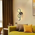 thumbnail image 4 of Aplique de pared LED para interiores, lámpara de pared de diseño simple y moderno, decoración artística creativa con forma de nota musical para una amplia aplicación en dormitorios, escaleras, salas, 4 of 5