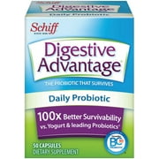 Digestive Advantage Daily Probiotic Capsules, 50 ct (Pack of 2)