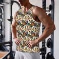 thumbnail image 5 of Gukieu Multi-Colored Roosters Print Men's Quick Dry Fitness Vest, Round Neck Sleeveless Fitness Bodybuilding Top-Medium, 5 of 7
