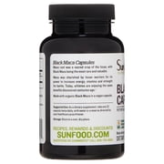 Sunfood Superfoods Black Maca Capsules, 90 Ct