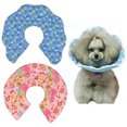 thumbnail image 1 of Cat Cone Collar Cloth Cute Round Flower Cat Recovery Collar Kitten E-Collar, 1 of 10