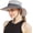 Lightgrey/Grey(ponytail Hole), variant on Sun Hats for Women Men 3” Wide Brim UPF 50+ Fishing Beach Bucket Hats