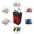 thumbnail image 5 of Bingfone Spider On The Web Laundry Hamper,Large Canvas Fabric Lightweight Storage Basket Toy Organizer Dirty Clothes Collapsible, 5 of 6