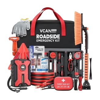 First Secure, Emergency Roadside and First Aid Kit, Blue - Walmart.com